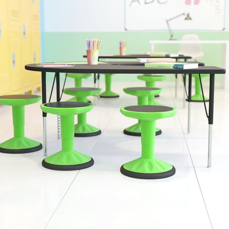 FLASH FURNITURE Green Kids Adjustable Active Learning Stool AY-9001S-GN-GG